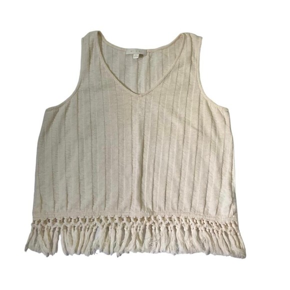 Eri and Ali Anthropologie Women Sz Small Boho Bohemian Crop Top Shirt Top 7-533 - Picture 5 of 9